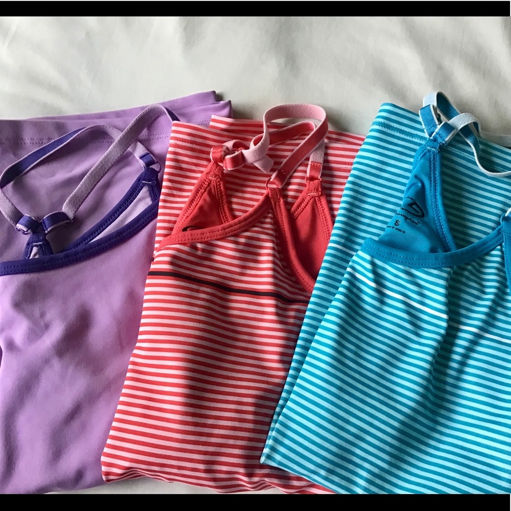 3x Champion Shelf Bra Top Size Small